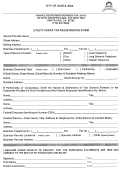 Utility Users Tax Registration Form