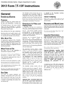 Form Ct-12f - Instructions 2012 Printable pdf