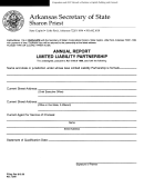 Annual Report Limited Liability Partnership Form