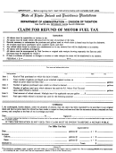 Form T-59-5m - Claim For Refund Of Motor Fuel Tax