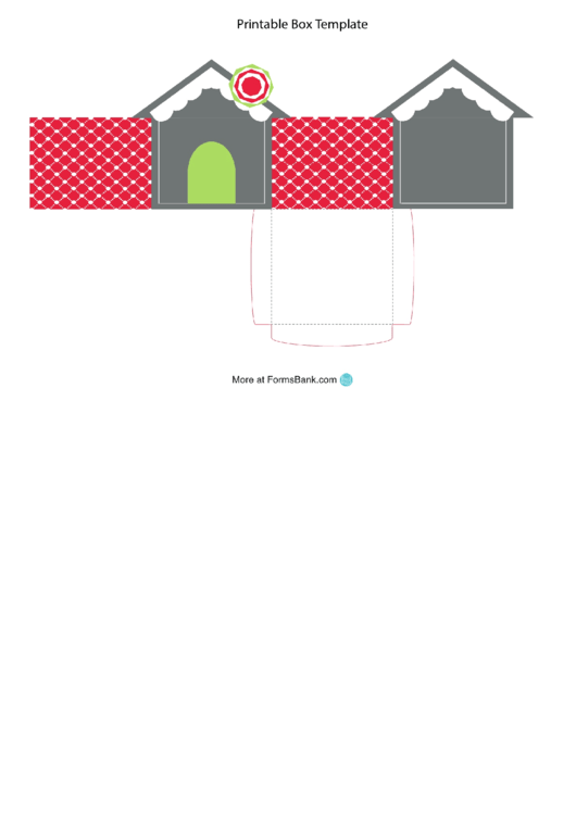 Christmas Box Template Printable pdf