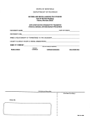Form Inh-10 - Application For Consent To Transfer Stocks, Bonds, Or Insurance Proceeds