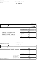 Form Dr 0133 - Passenger Mile Tax Return
