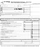 Form Ct-186-ez - Telecommunications Tax Return - Short Form