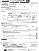 Individual Return - Resident Tax Form - City Of Hamtramck