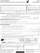Form Mi-1040cr-9 - Senior Citizen Prescription Drug Credit Claim 2001 - Michigan