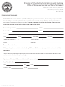 Form Ss-6074 - Extension Request - Tennessee Secretary Of State