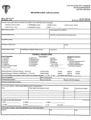 Form Rd-100 - Registration Application November 2000