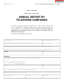 Annual Report By Telephone Companies Form - Michigan Department Of Treasury - 2004