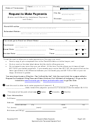 Request To Make Payments Form - Tennessee