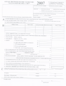 City Of Trotwood Income Tax Return Form - Ohio - 2007