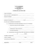 Witholding Questionnaire Template - City Of Monroe - Ohio