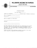 Extension Request Form - Hillsboro Income Tax Bureau