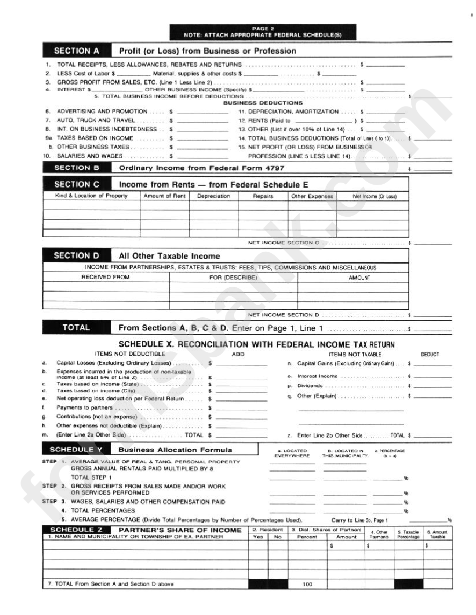 Form Br - Business Cheviot Income Tax Return 2005