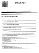Form At3-74 - Business Tax Credit - 2005