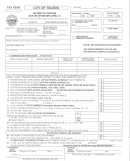 Income Tax Return Form - Toledo - Ohio Printable pdf