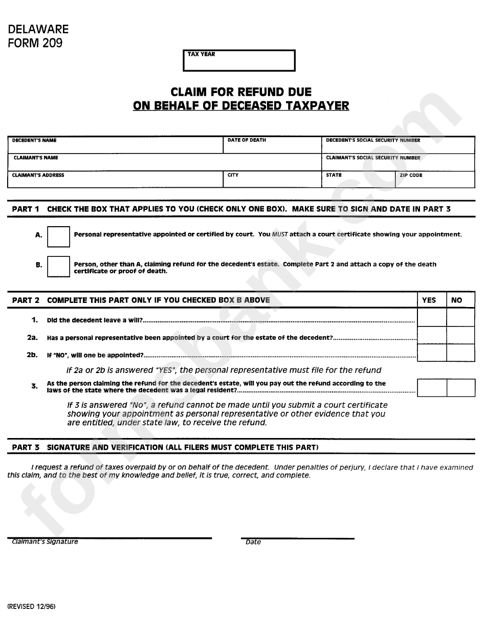 fillable-form-209-claim-for-refund-due-on-behalf-of-deceased-taxpayer