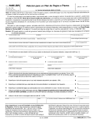 Form 9465 (sp) - Peticion Para Un Plan De Pagos A Plazos