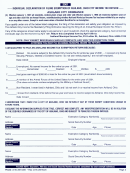 Individual Declaration Of Filing Exemption Of Ashland, Ohio City Income Tax Return 2001 Form