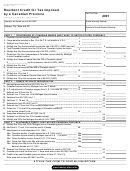 Form 777 - Michigan Resident Credit For Tax Imposed By A Canadian Province - 2001