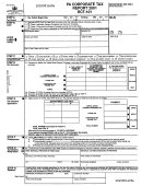 Form Rct-101 - Corporate Tax Report - 2001