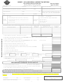 Individual Income Tax Return - City Of Sidney - 2014