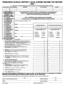 Local Earned Income Tax Retur Form - 2007 - Penncrest School Distric
