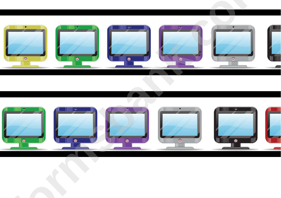 Computer Monitor Border Template For Displays