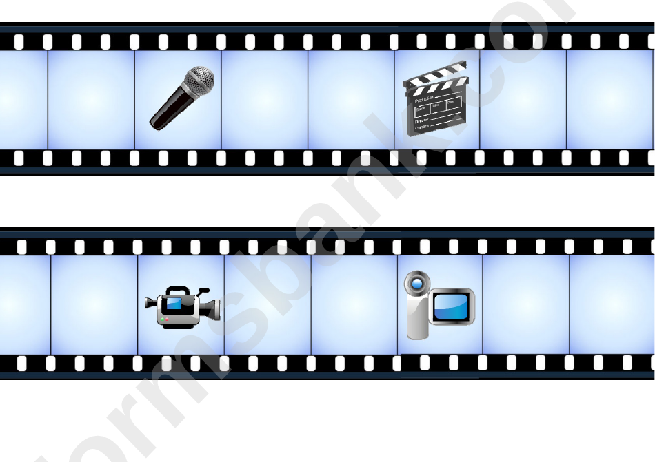 Film And Video Border Template For Displays