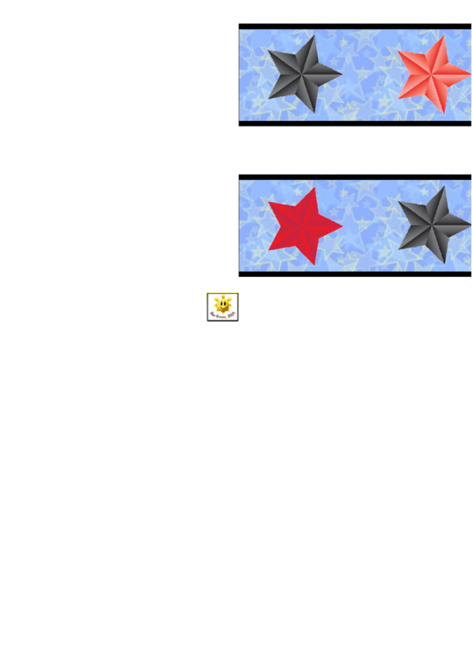 Starry Border Template For Displays Printable pdf