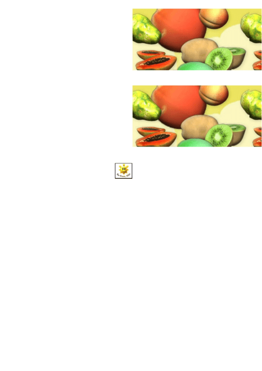 Exotic Fruits Border Template For Displays Printable pdf