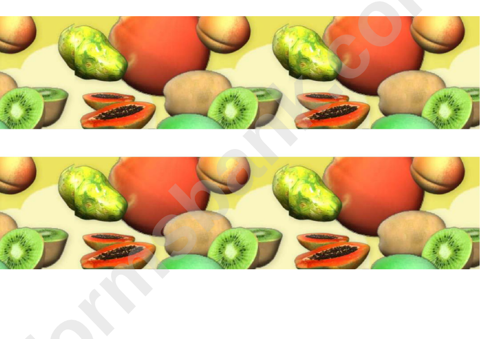 Exotic Fruits Border Template For Displays
