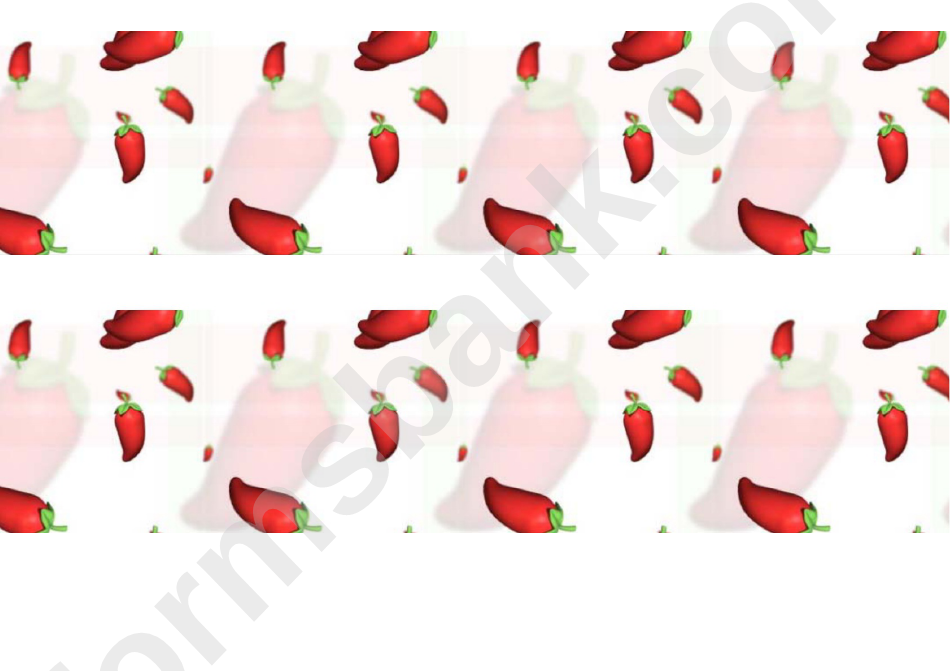 Chilli Pepper Border Template For Displays