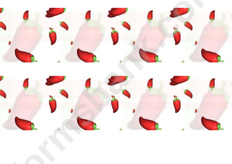 Chilli Pepper Border Template For Displays