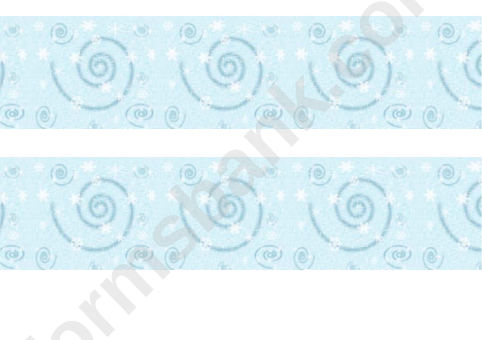 Snowflakes Border Template For Displays
