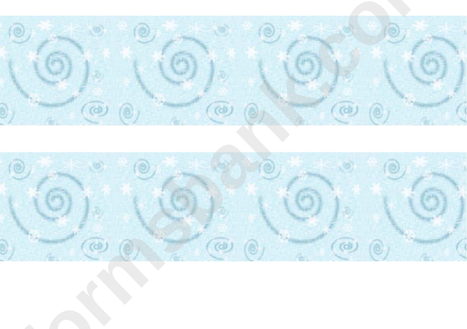 Snowflakes Border Template For Displays