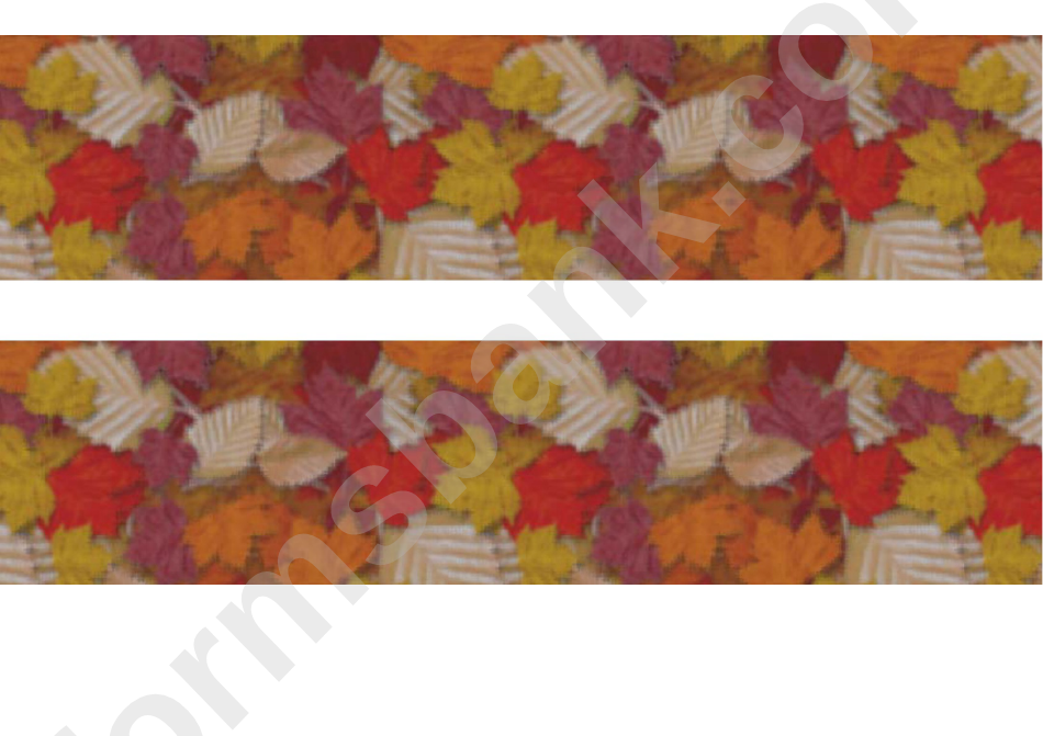 Autumn Leaves Border Template For Displays