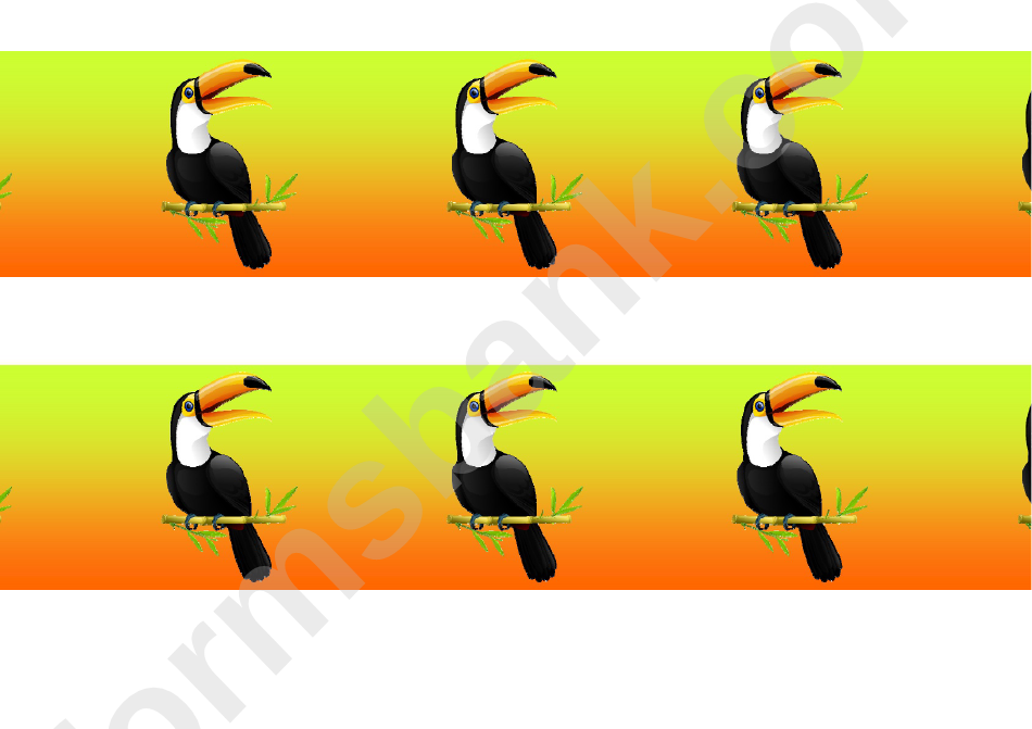 Toucan Border Template For Displays