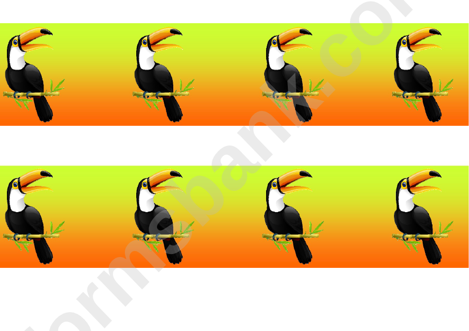 Toucan Border Template For Displays