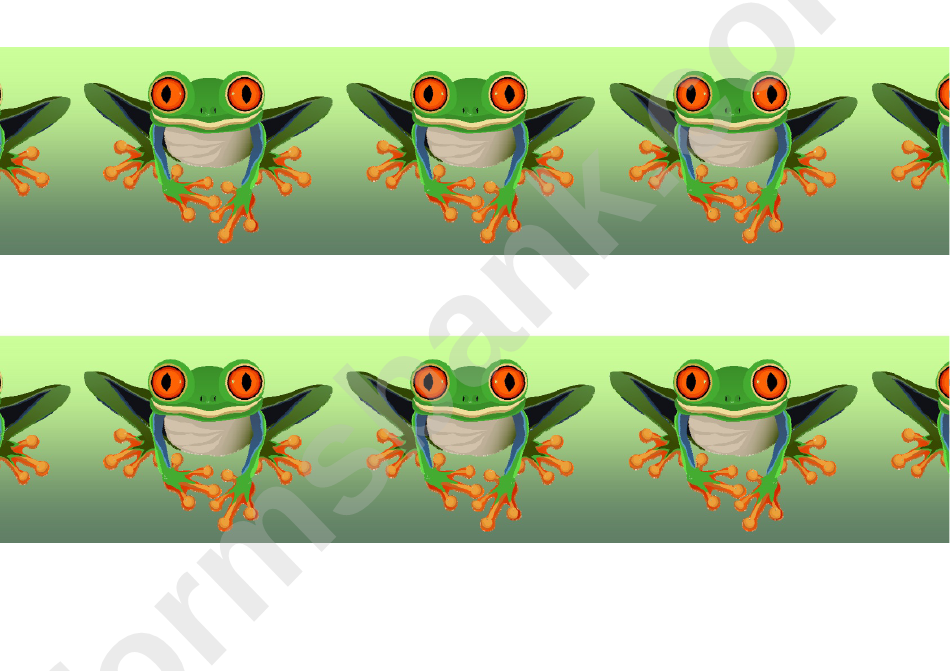 Tree Frog Border Template For Displays
