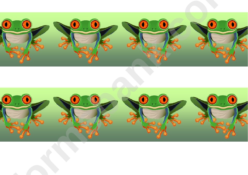 Tree Frog Border Template For Displays