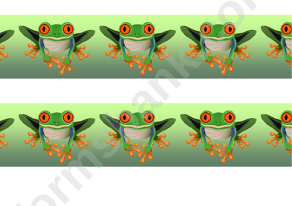 Tree Frog Border Template For Displays