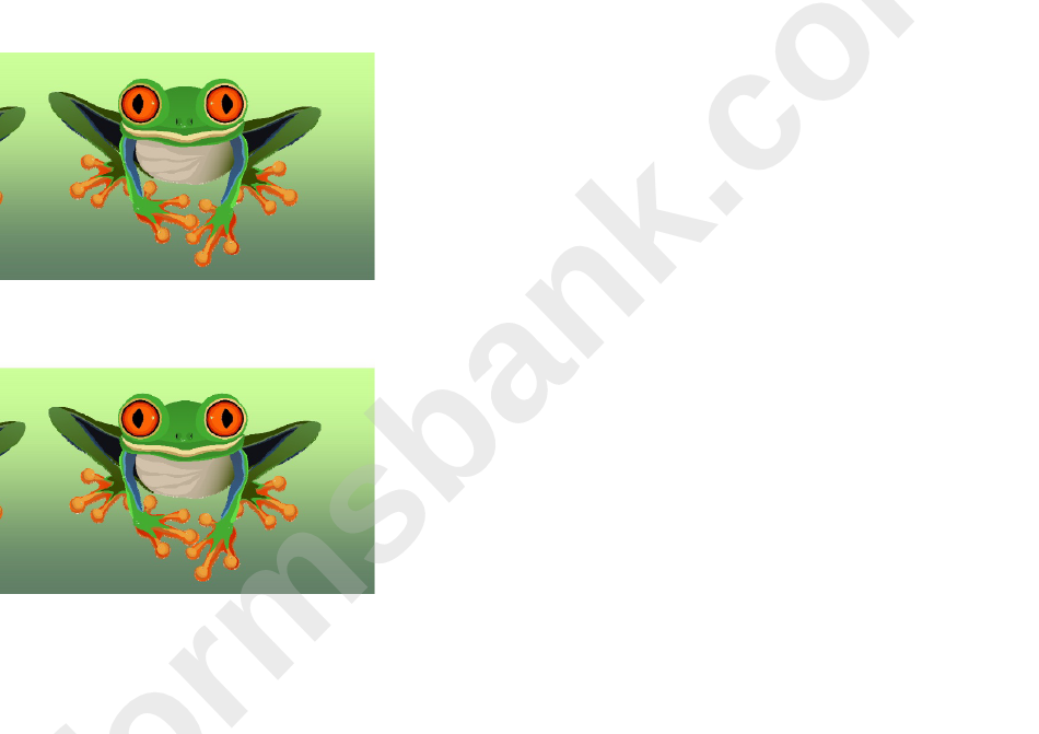 Tree Frog Border Template For Displays