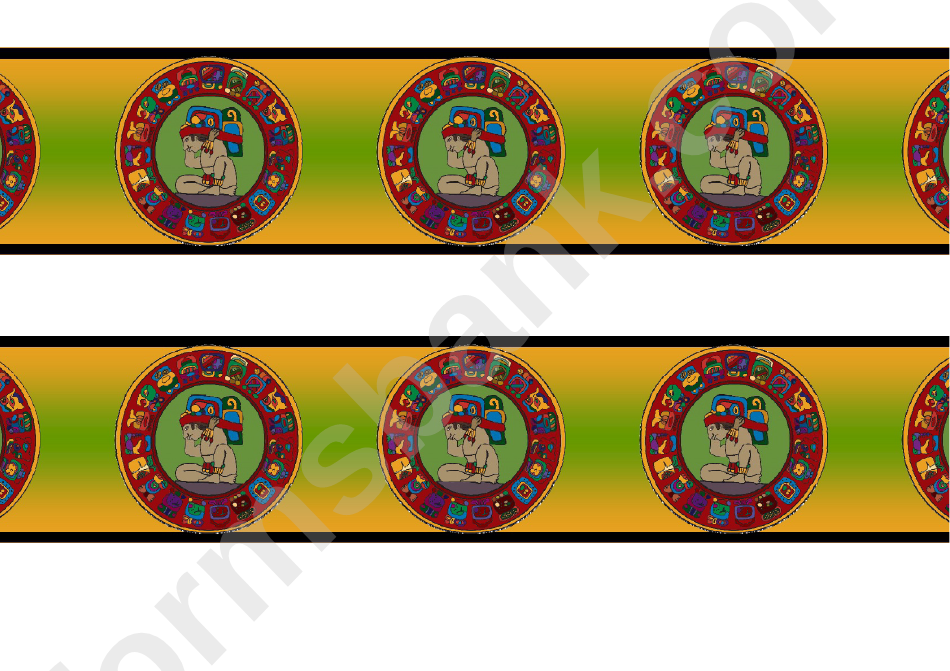 Aztec Border Template For Displays