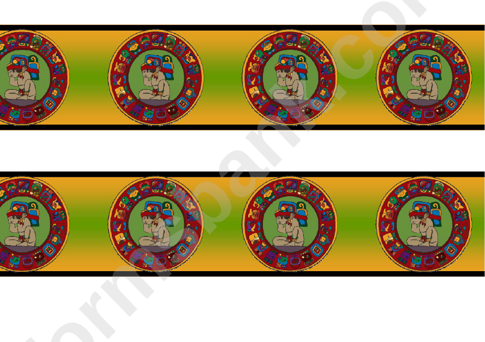 Aztec Border Template For Displays
