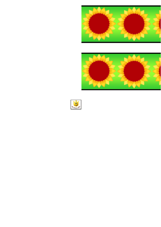 Sunflower Border Template For Displays Printable pdf