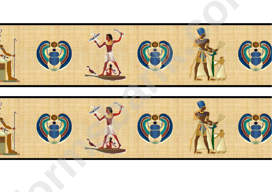 Egyptians Border Template For Displays