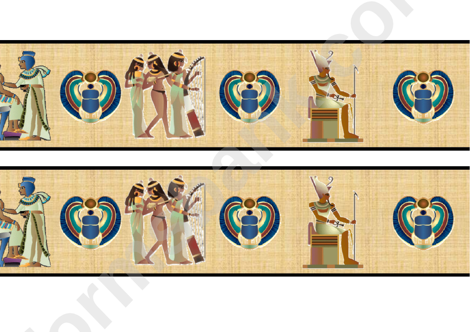 Egyptians Border Template For Displays