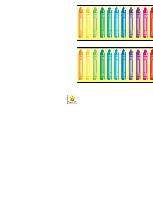Crayons Border Template For Displays Printable pdf