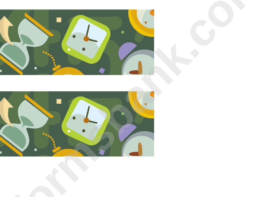 Time Border Template For Displays